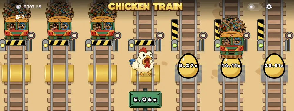 chicken train mobile